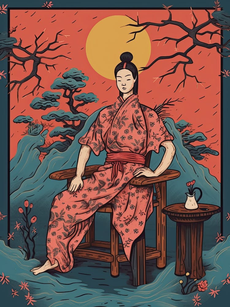 Female Samurai Onna Musha Illustration 2