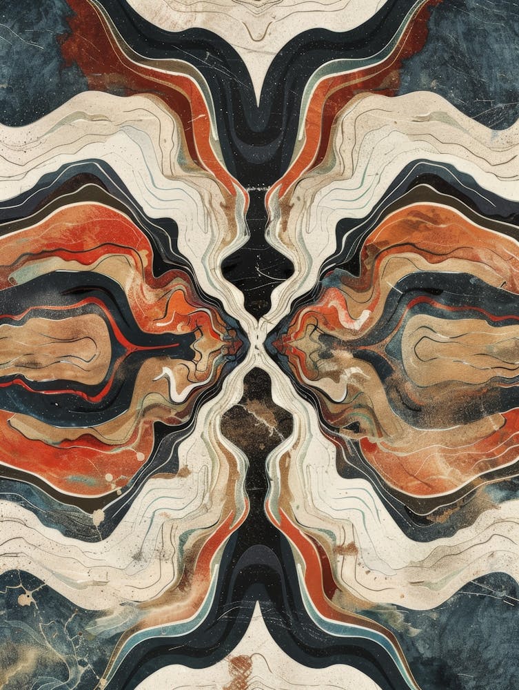 Abstract Marble Wall Art