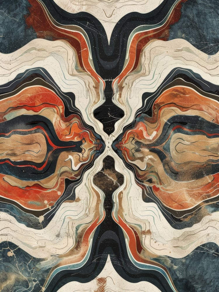 Abstract Marble Wall Art