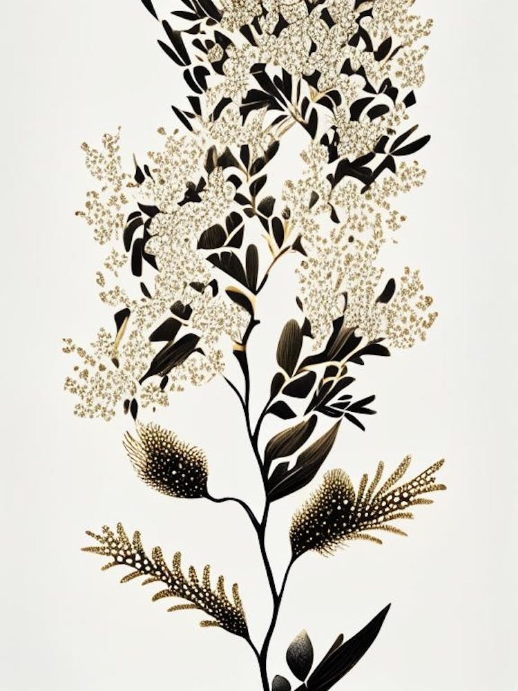 Joshua Tree Pattern Gold And Black (6)