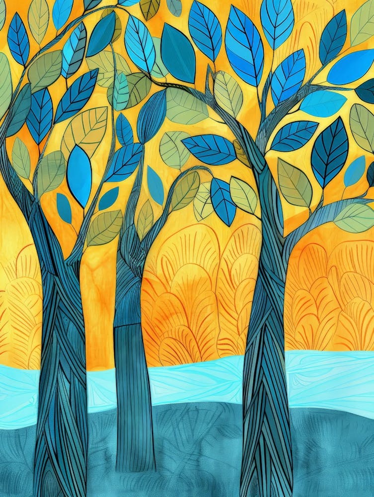 Trees In The Sun