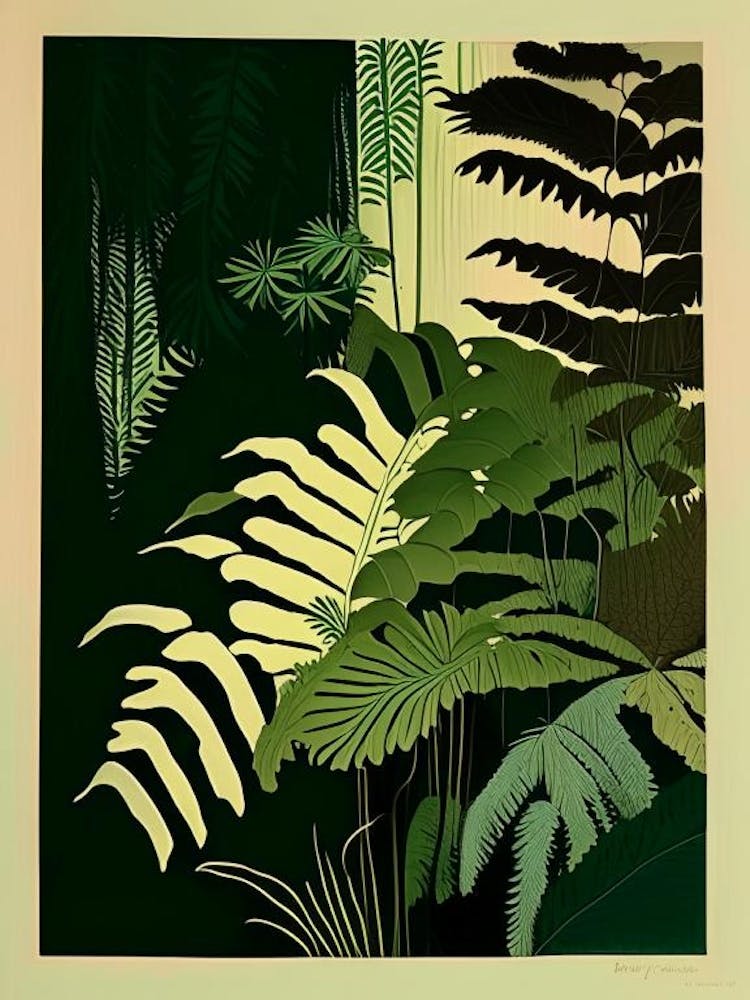 Marsh Fern Rousseau Inspired