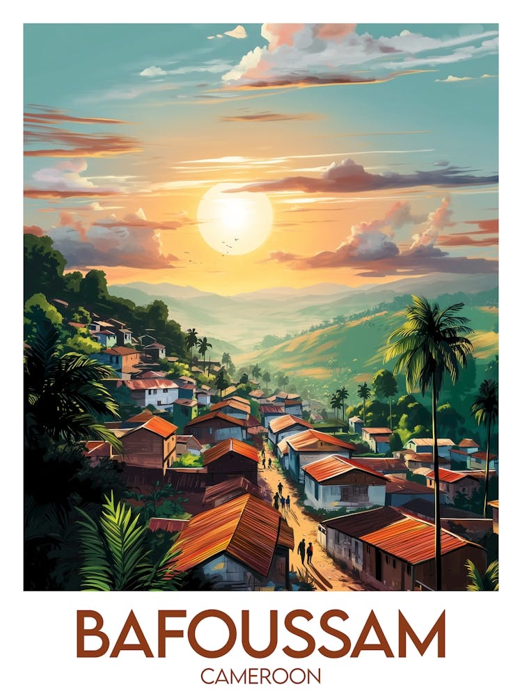 Affiche de voyage Bafoussam