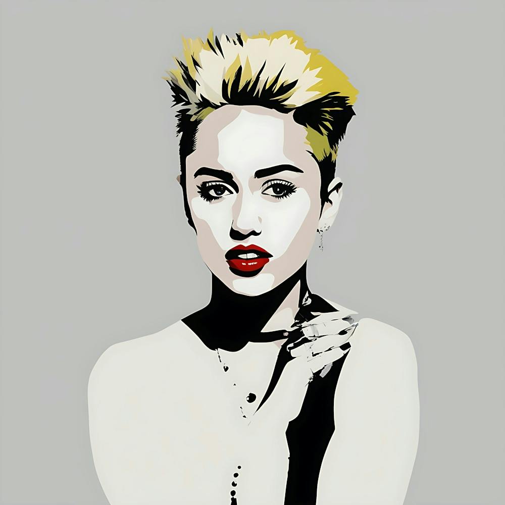 Miley Cyrus pop art