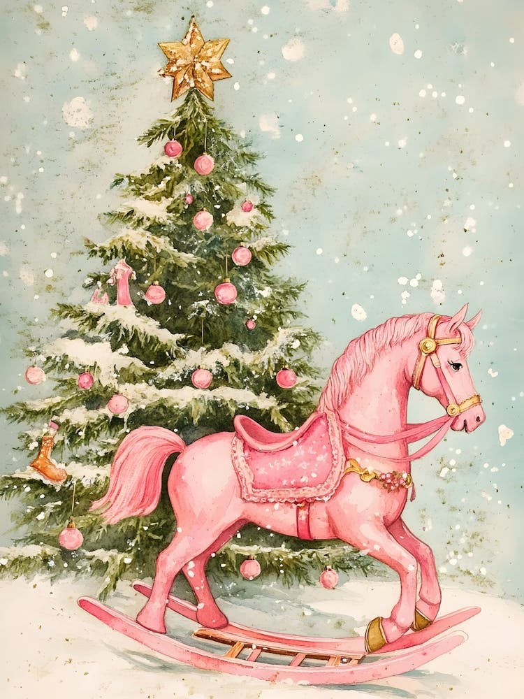 Pink Rocking Horse