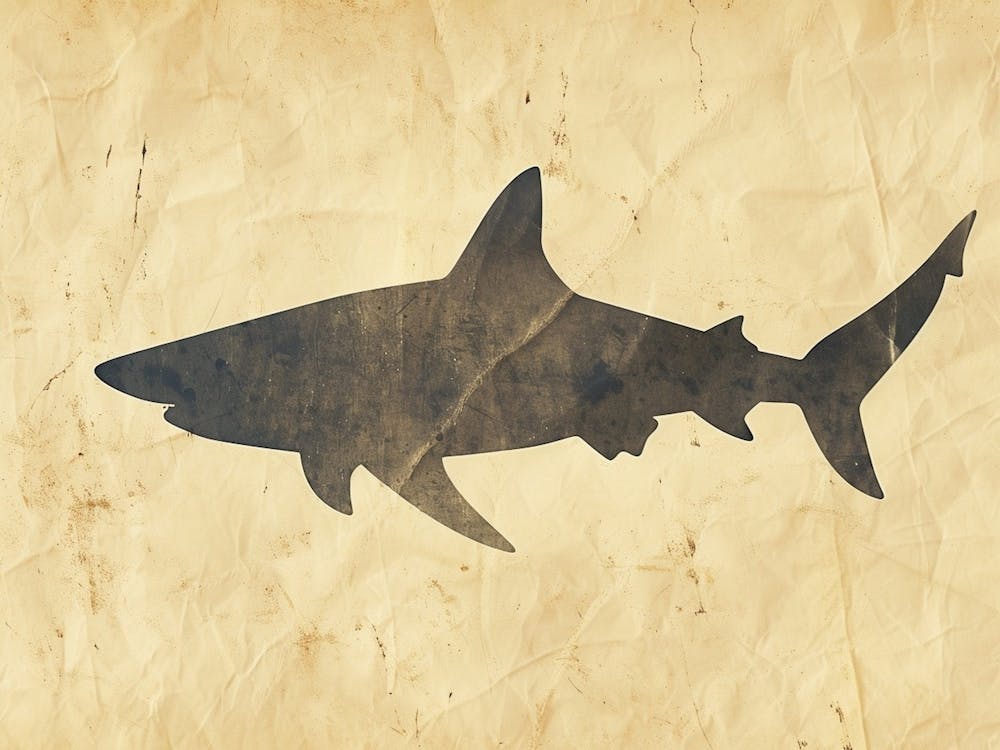 Whitetip Reef Shark Shark Shark Silhouette 3