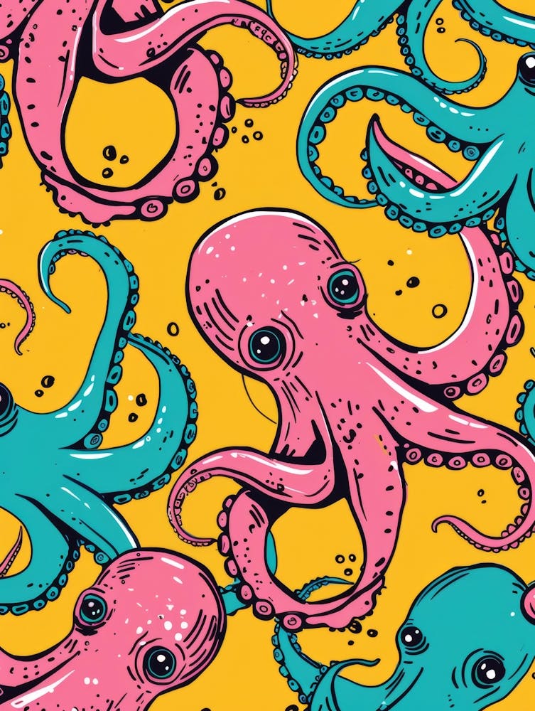 Octopus Seamless Pattern 1