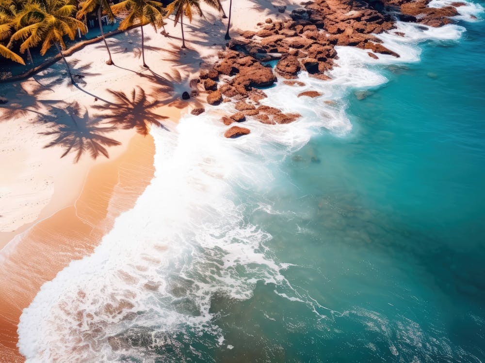 Aerial View Of A Beach 5