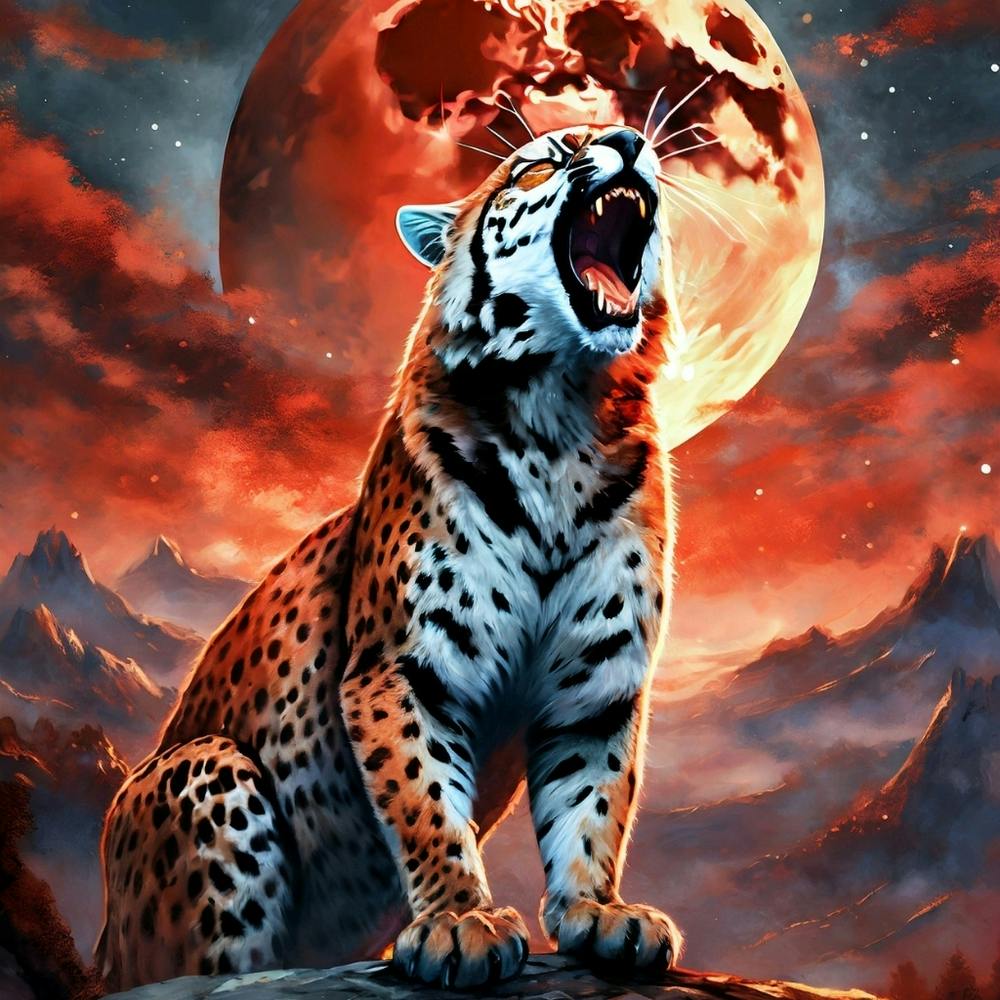 Tiger Im Mondlicht