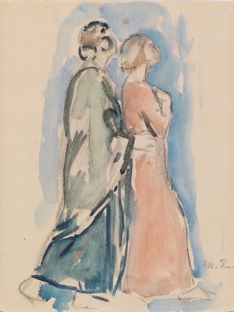 Sketch For The Stained Glass Window Christus Resurrexit In Pori Church, 1920 1925 By Magnus Enckell