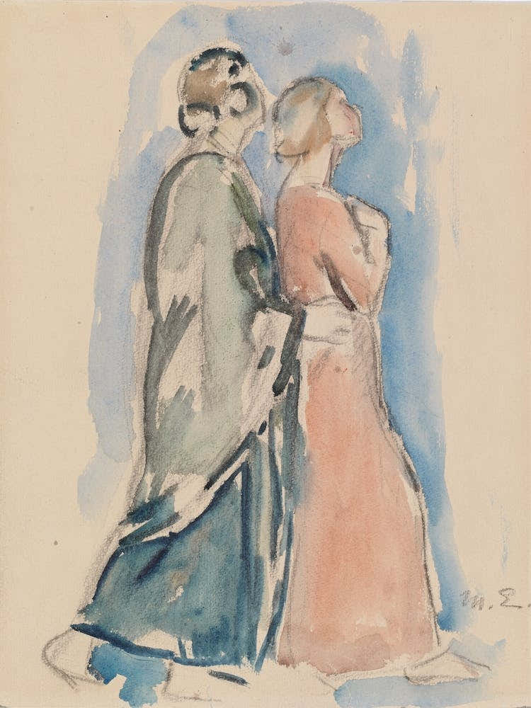 Sketch For The Stained Glass Window Christus Resurrexit In Pori Church, 1920 1925 By Magnus Enckell