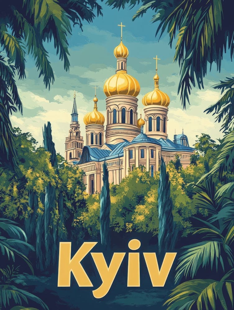 Aihrgdesign A Vintage Travel Poster Of Kyiv 4