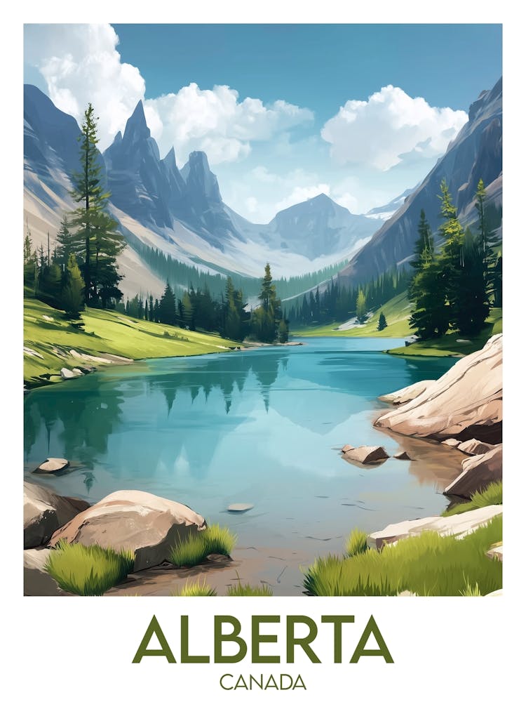 Affiche de voyage Alberta