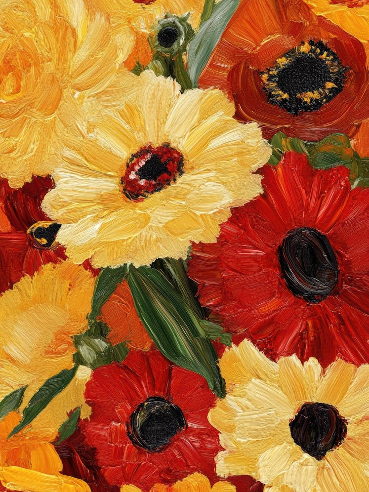 Red And Yellow Flowers