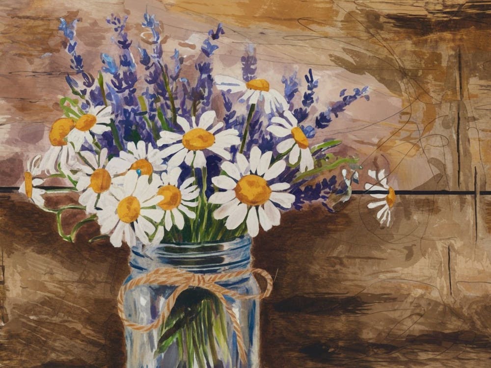 Rustikales Kamillen-Stillleben - Blumen