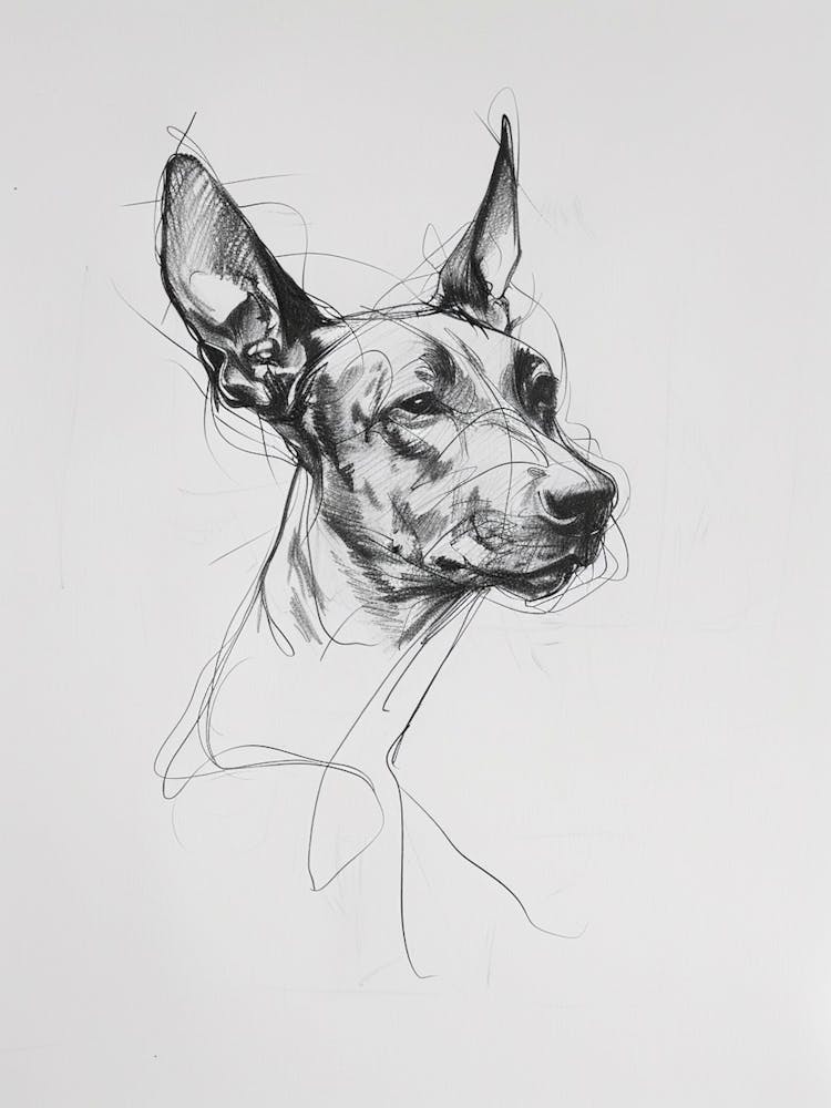 Pinscher Charcoal Line 4