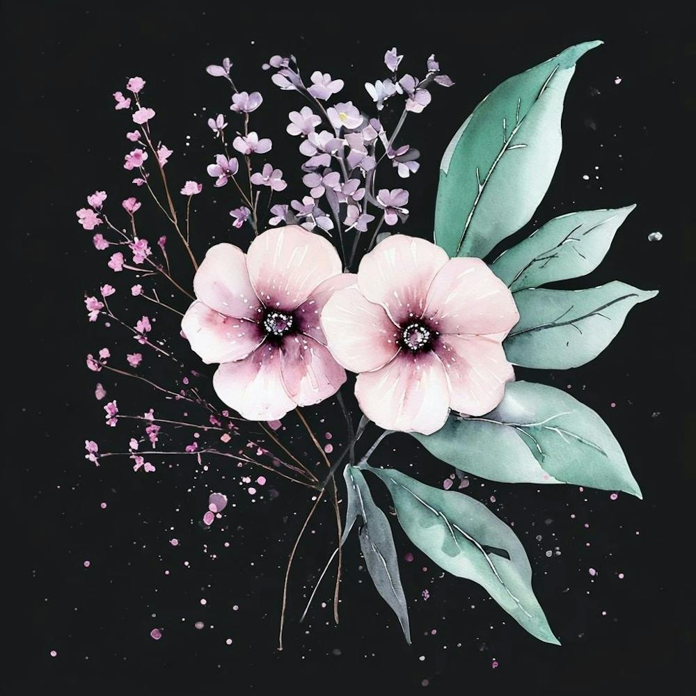 Watercolor Flowers 59