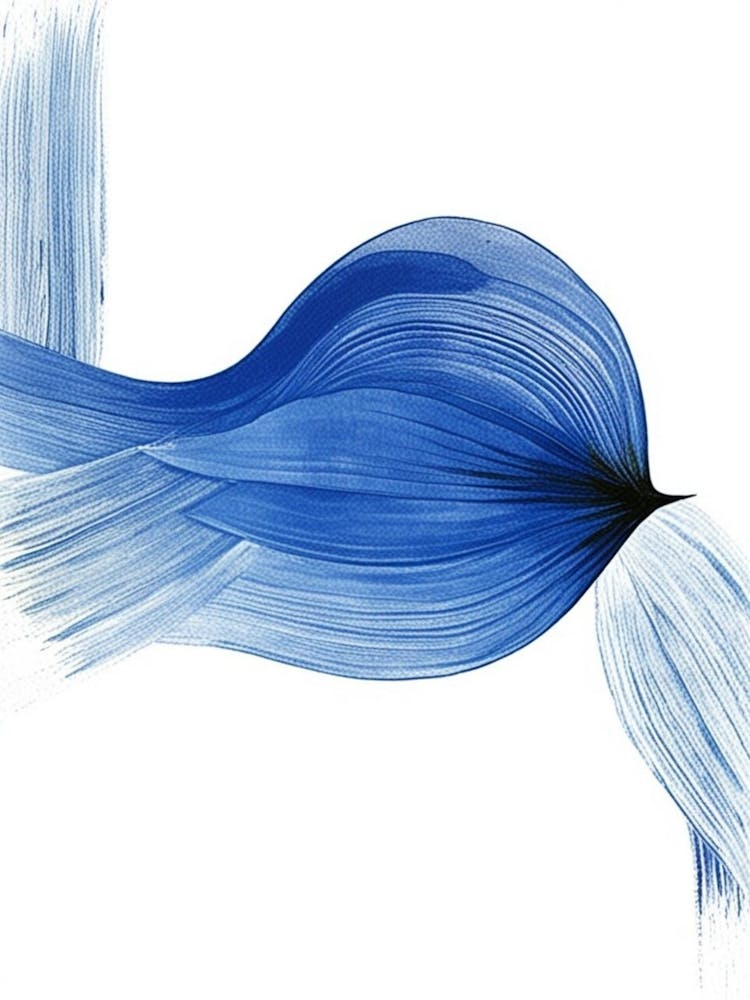 Abstraction d'un Oiseau Bleu