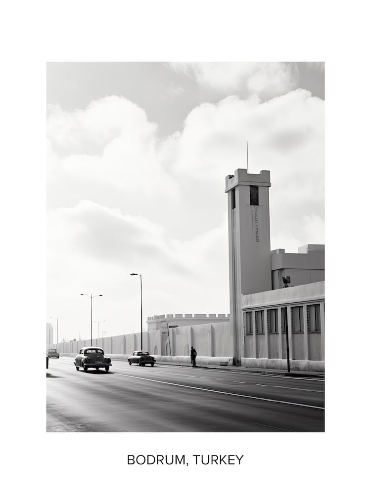 Poster Of Casablanca, Morocco, Photography In Black And White 4