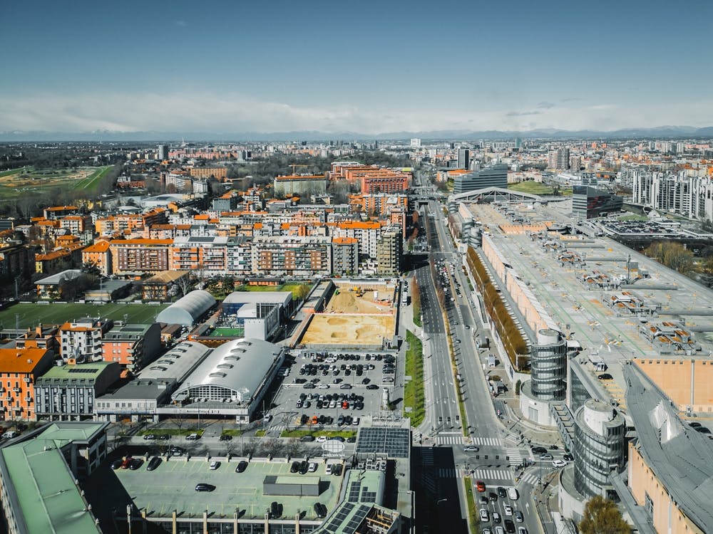 Milan City Print, Cityscape Wall Art.