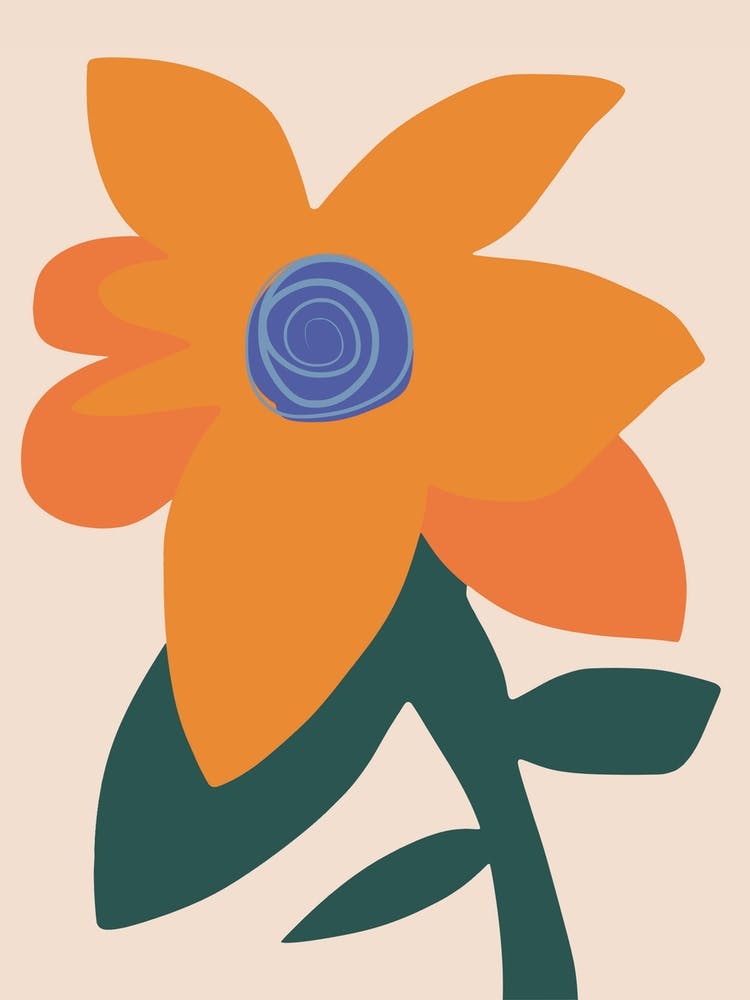 Macro Orange Bloom