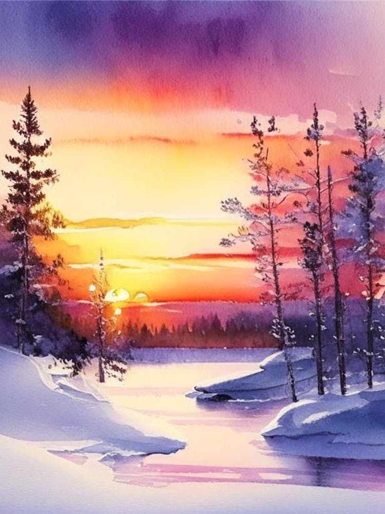 Lapland Watercolour 2