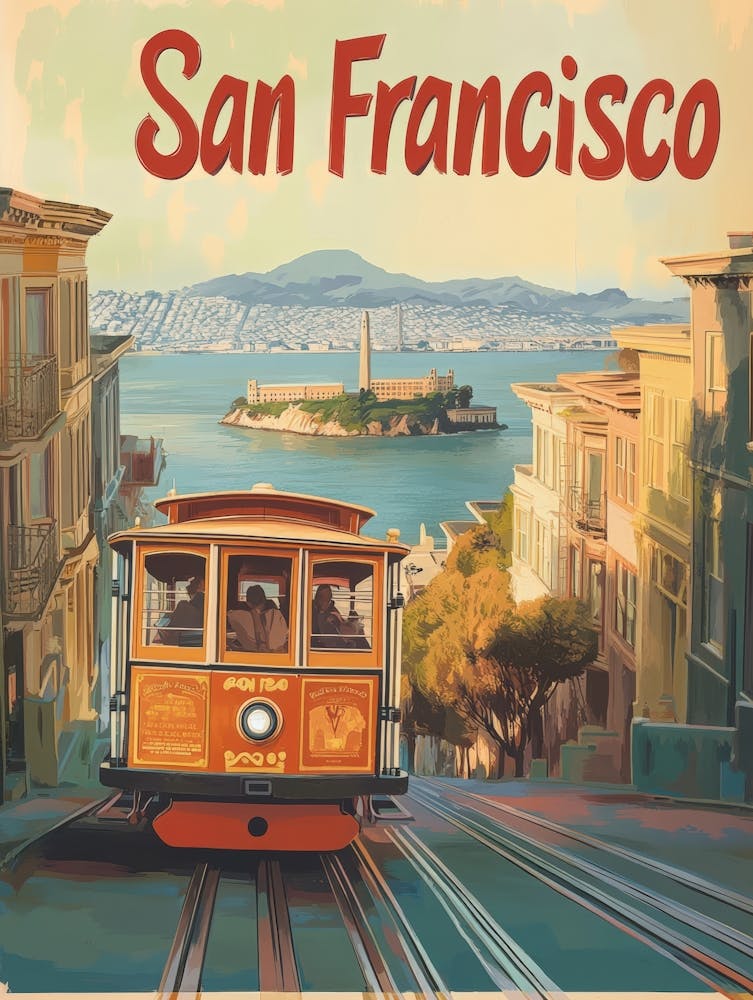 Aihrgdesign A Classic 1960s Travel Poster For San Francisco 4