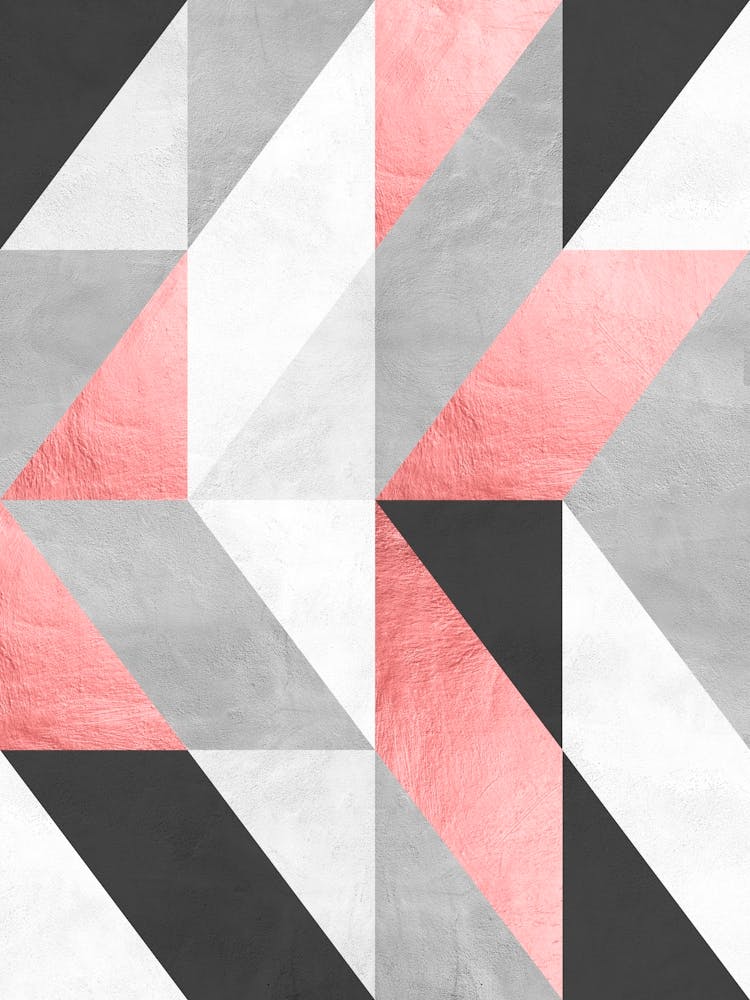 Gray and pink geometry 3