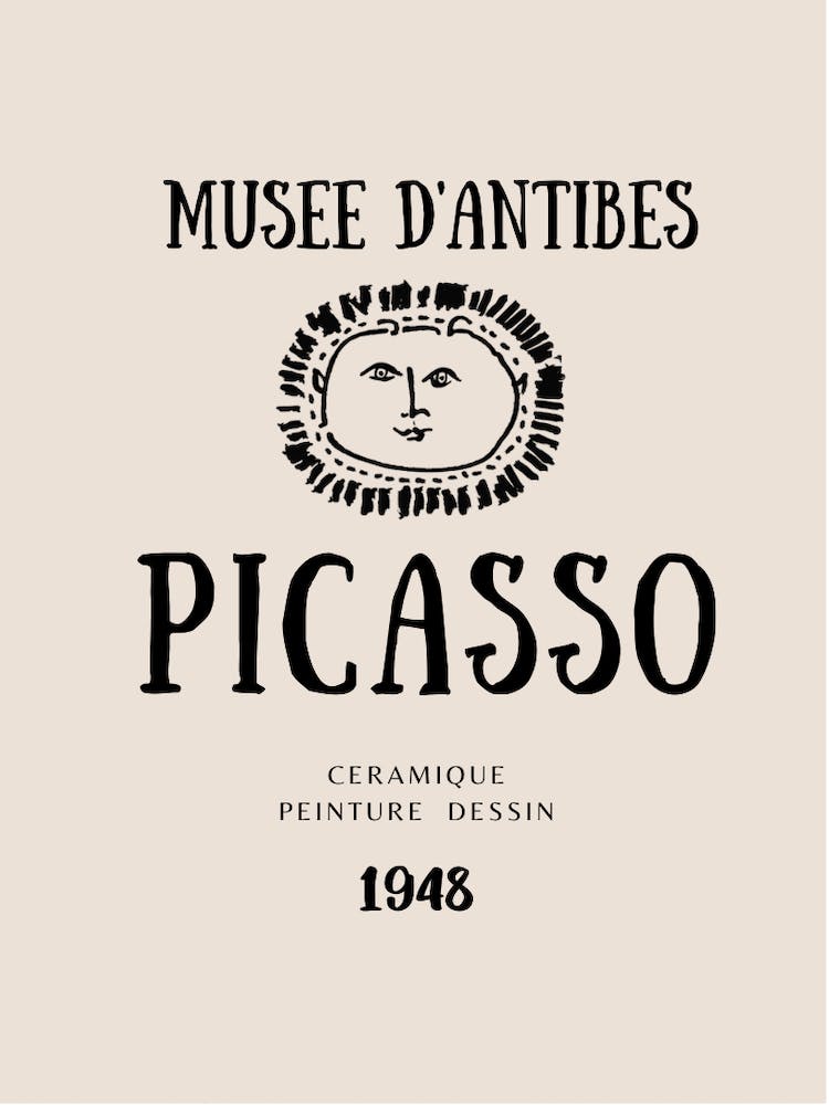 Picasso Beige Poster