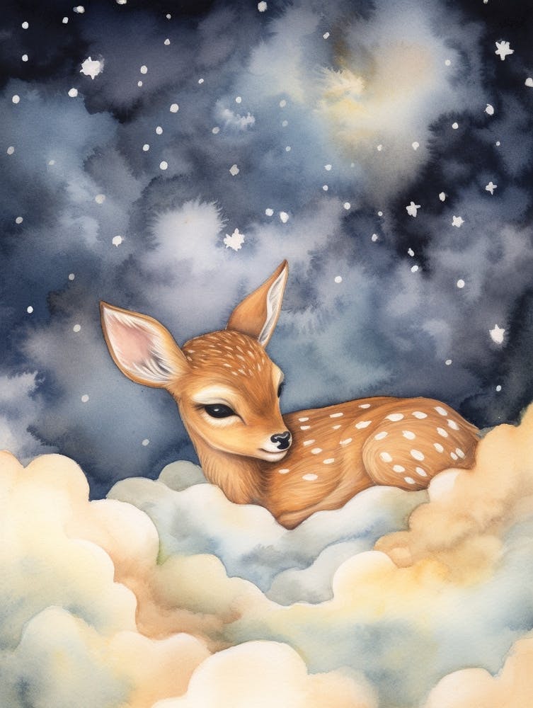 Baby Deer 7 Sleeping In The Clouds