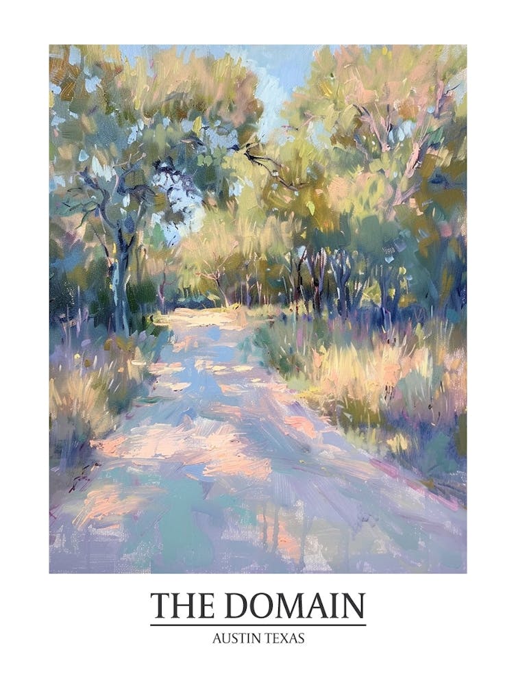 The Domain Austin Texas Oil Painting 3 Poster