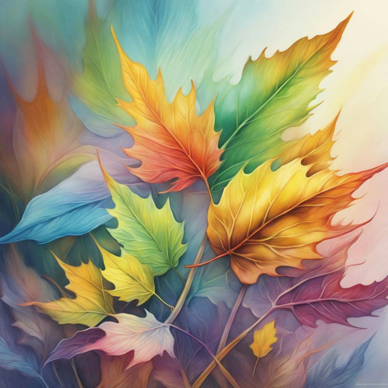 green leaves panting