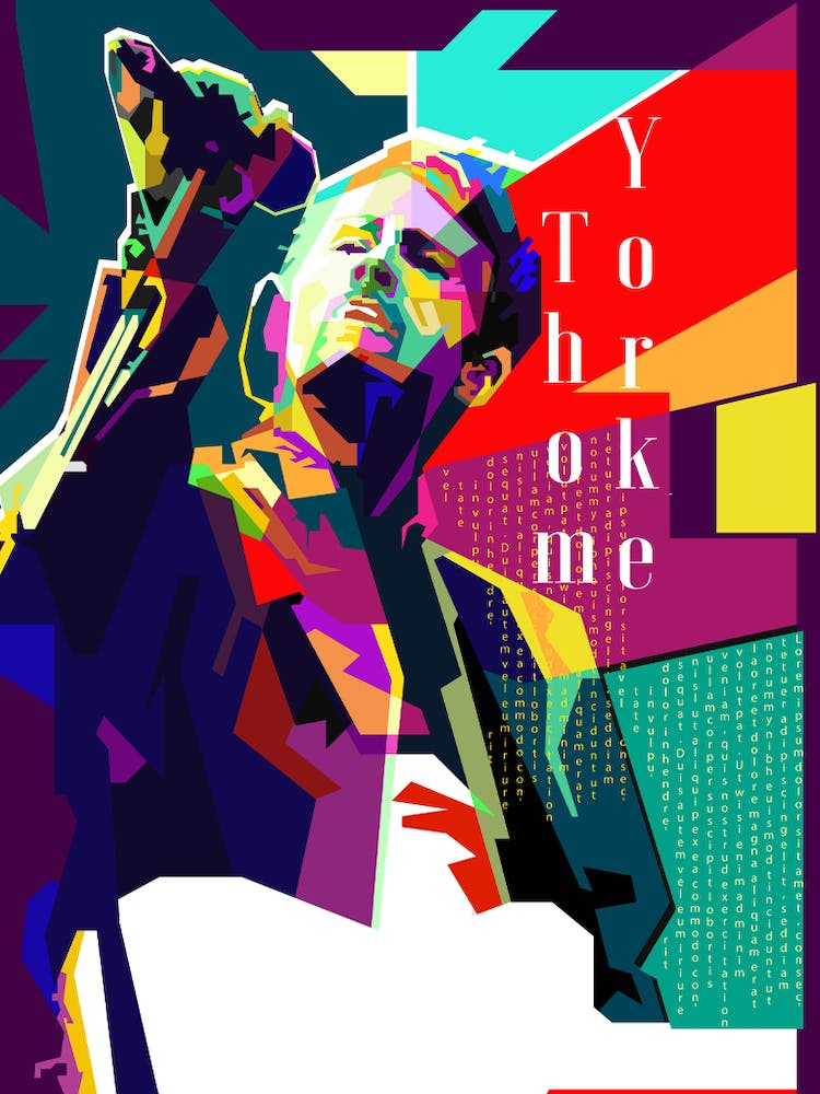 Thom Yorke Guitarist Pop Art Wpap