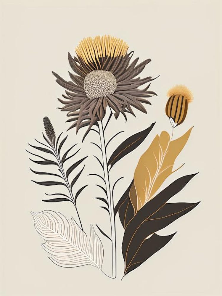 Elecampane Spices And Herbs Retro Minimal 4