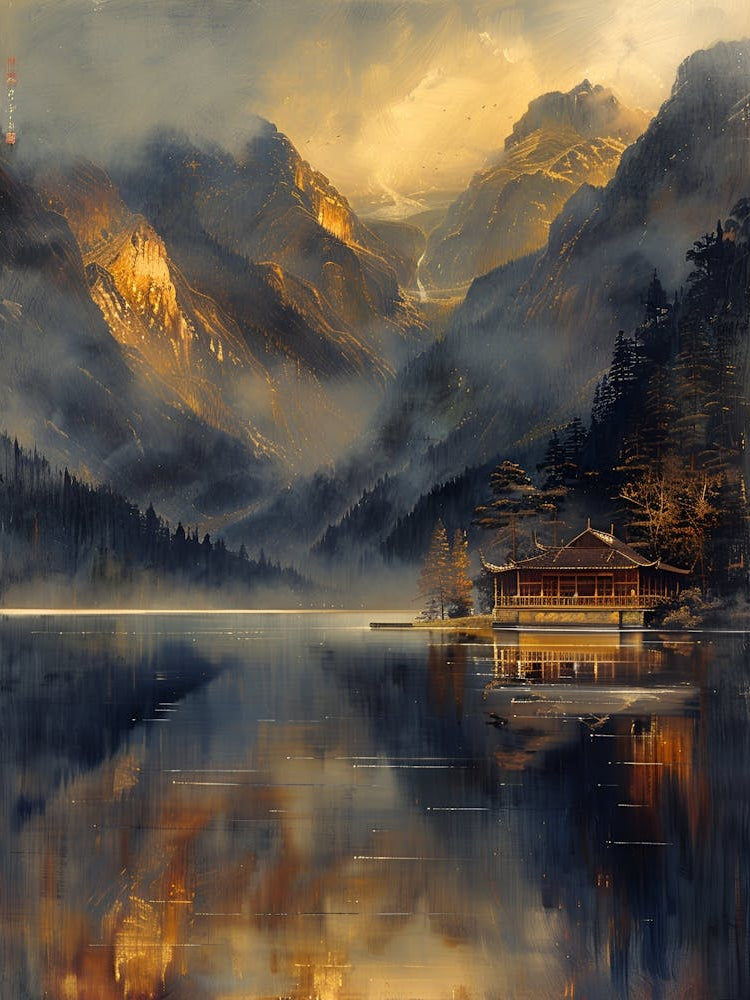 Lake In The Mountains 1