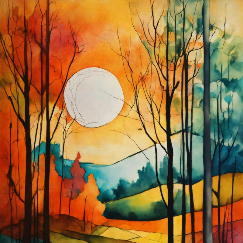 Sunset In The Woods