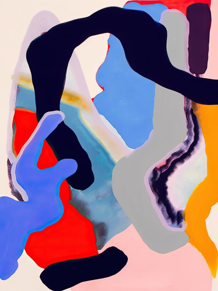 Blue Lava Abstract 1