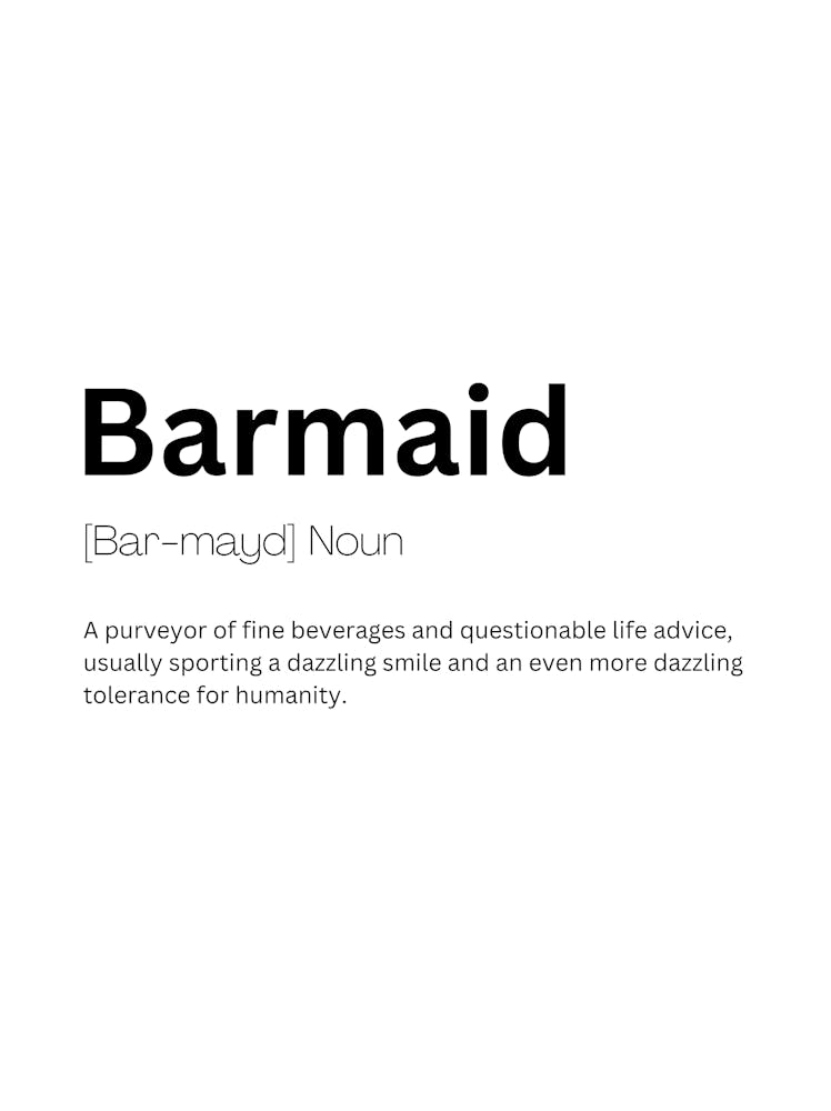 Barmaid Definition Meaning