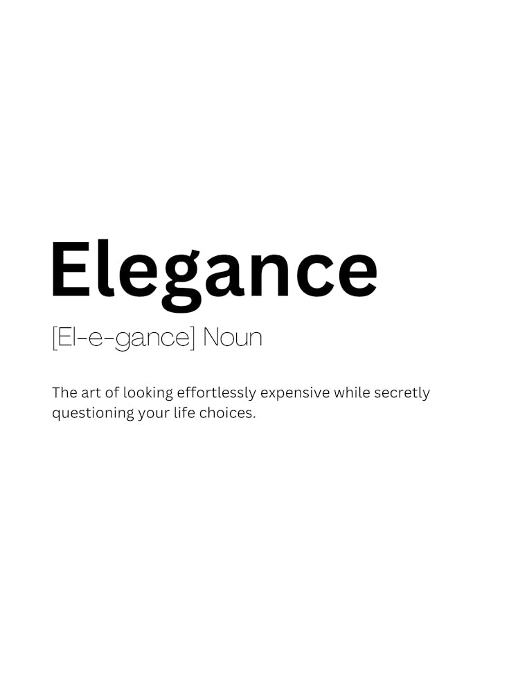 Elegance Definition Meaning