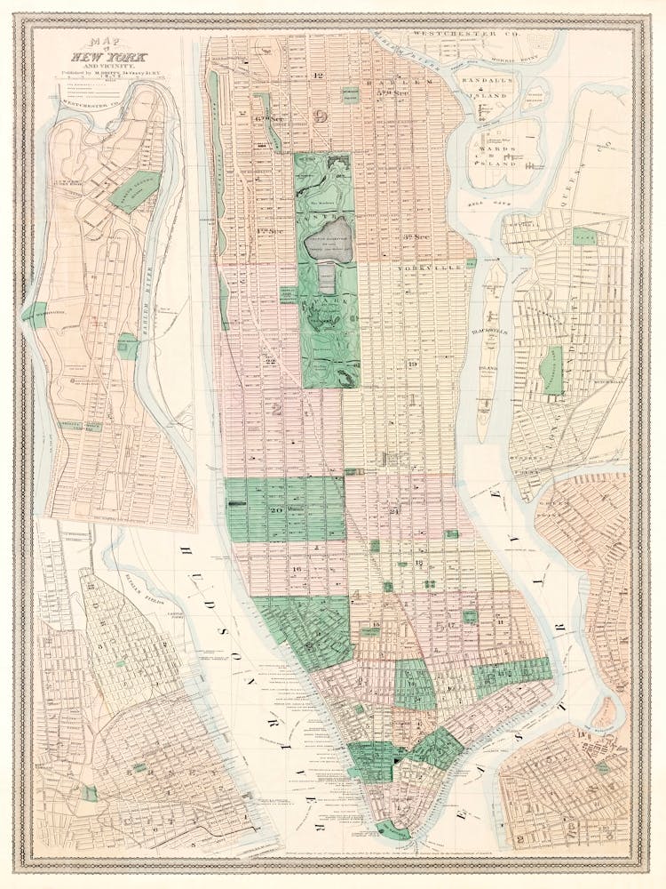 Map Of New York And Vicinity (1875)