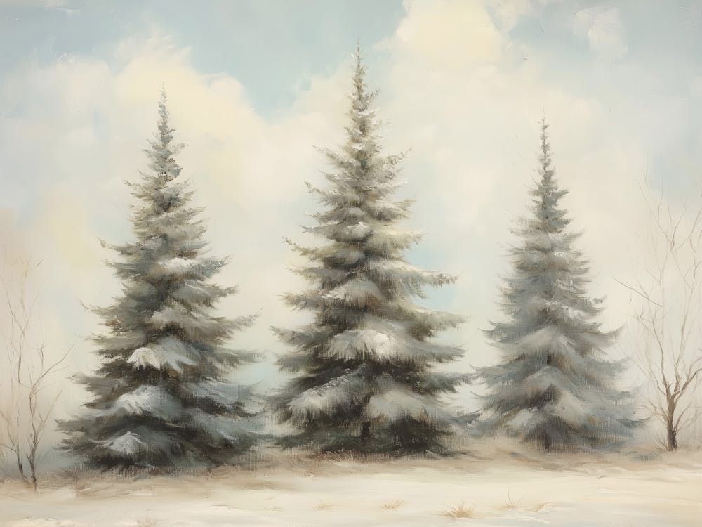 Three Pine Trees