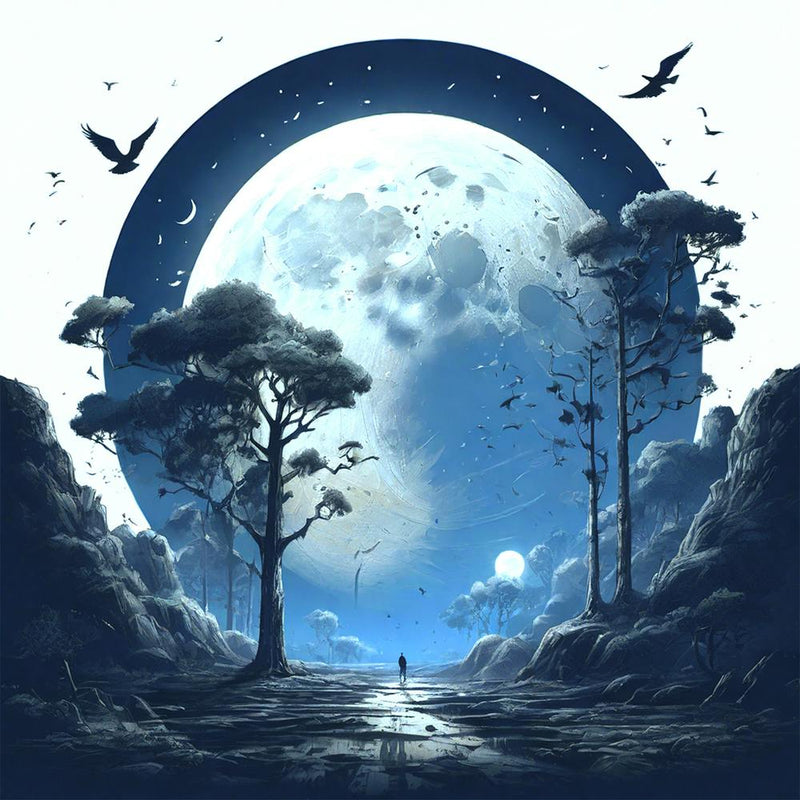 Full Moon In The Forest