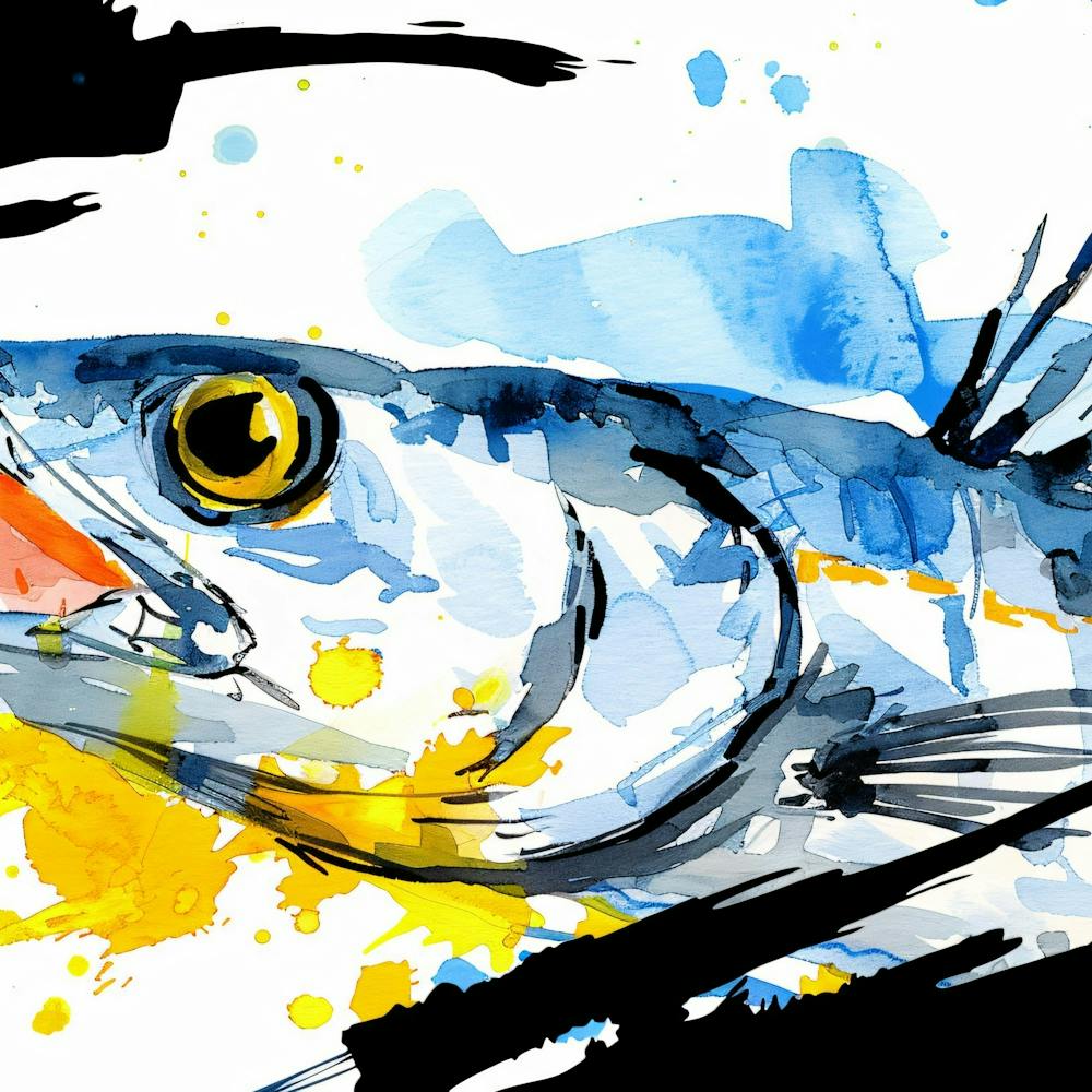 Watercolor Fish Illustration