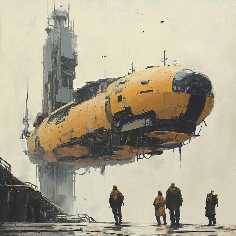 Futuristic Spaceship 1
