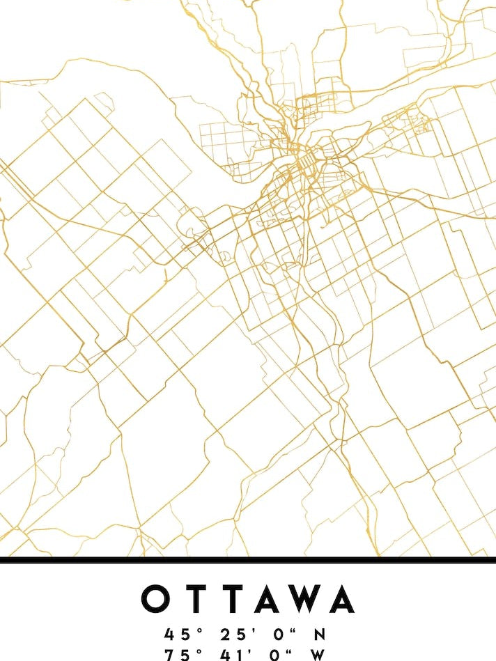 Ottawa Canada City Street Map