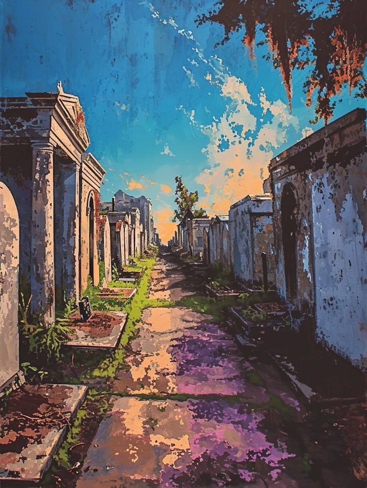 St Louis Cemetery No 1 Painting 1