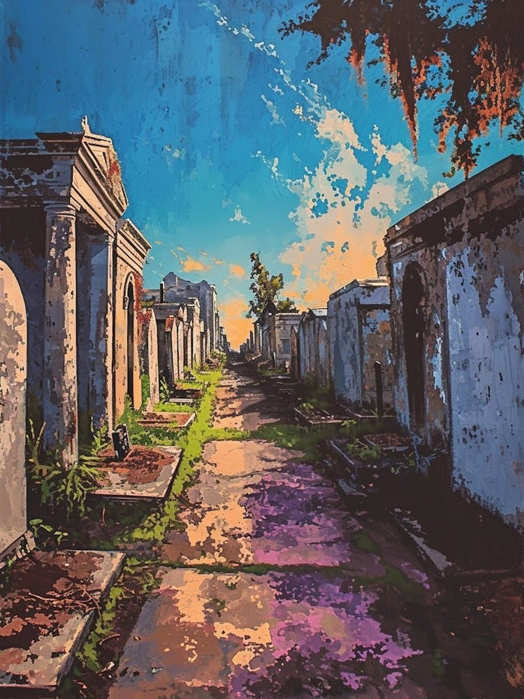 St Louis Cemetery No 1 Painting 1
