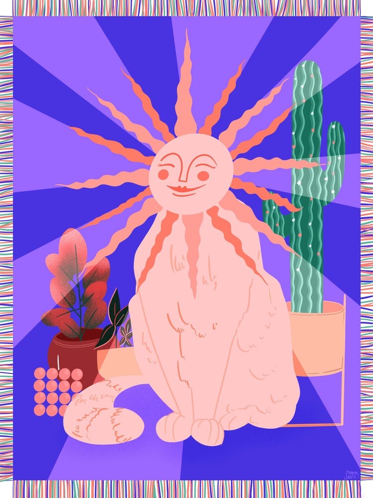 Sun Cat Electric Blue