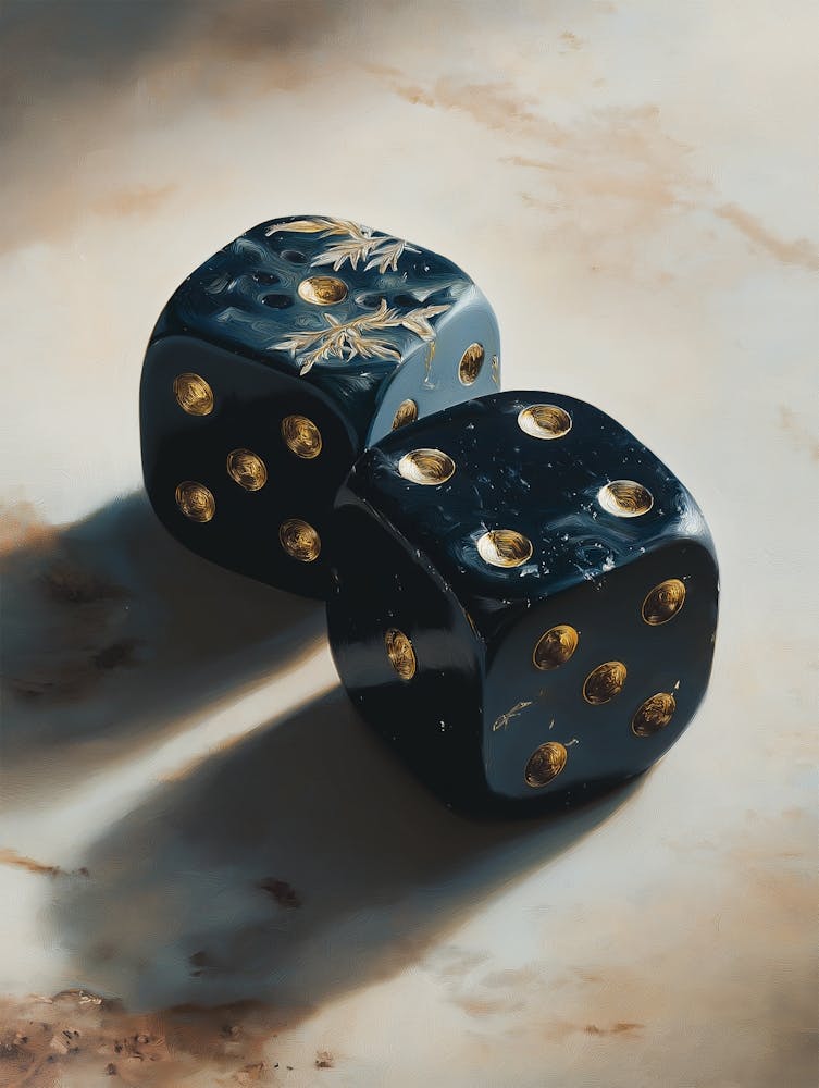 Casino Wall Art Dice, Game Room Wall Art