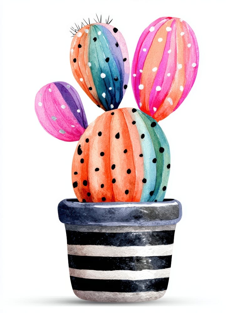 Cactus Aquarelle 1